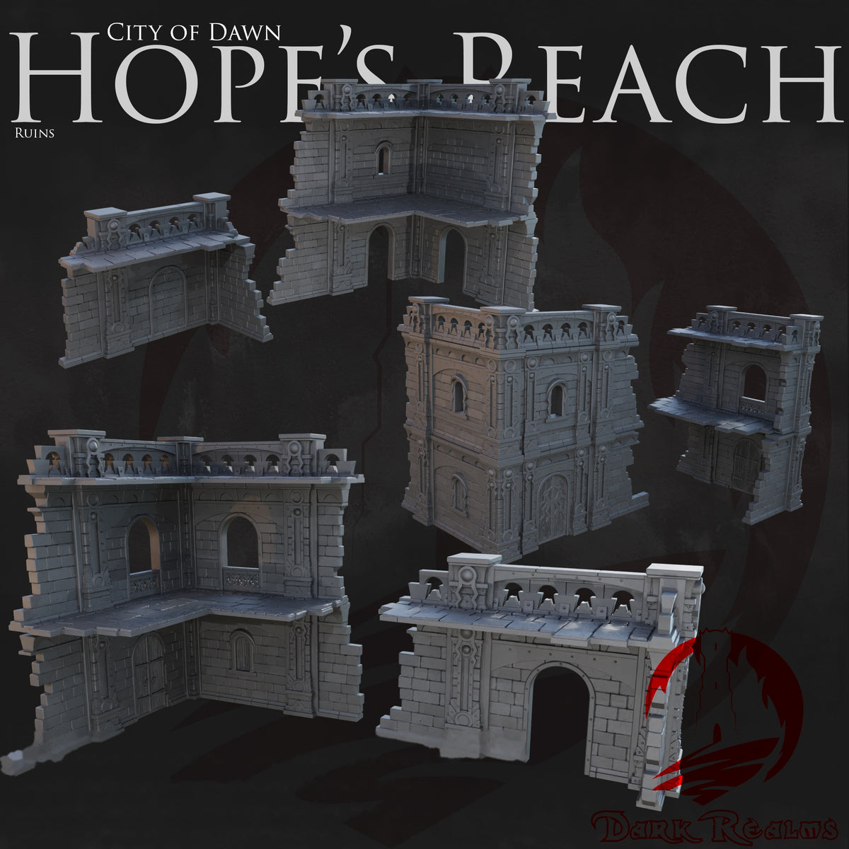Hope's Reach Ruins & Tiles – City of Dawn – Tabletop Terrain – product image 1