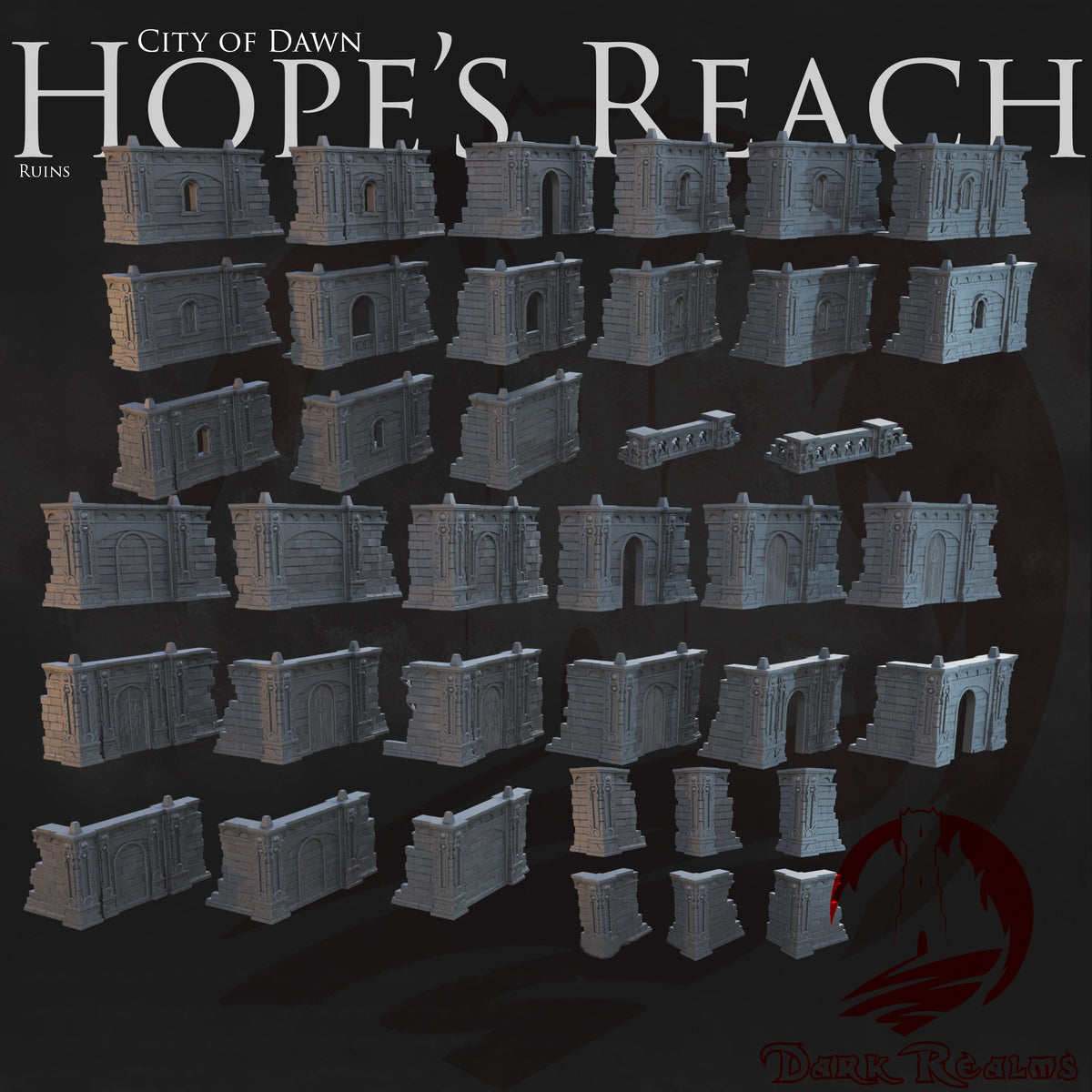 Hope's Reach Ruins & Tiles – City of Dawn – Tabletop Terrain – product image 3
