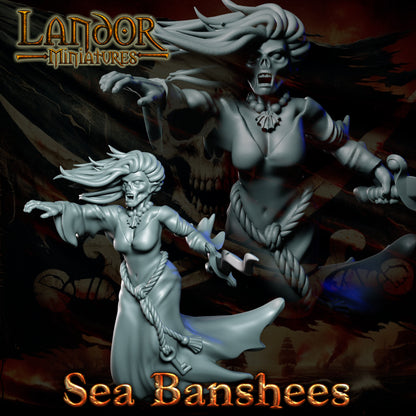 Sea Banshees – Landor Miniatures 3D Printed Miniature (32mm) - image 5