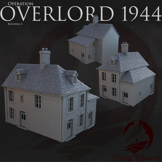 Building 3 – Overlord 1944 | Dark Realms 3D Printed Tabletop Terrain (28mm)
