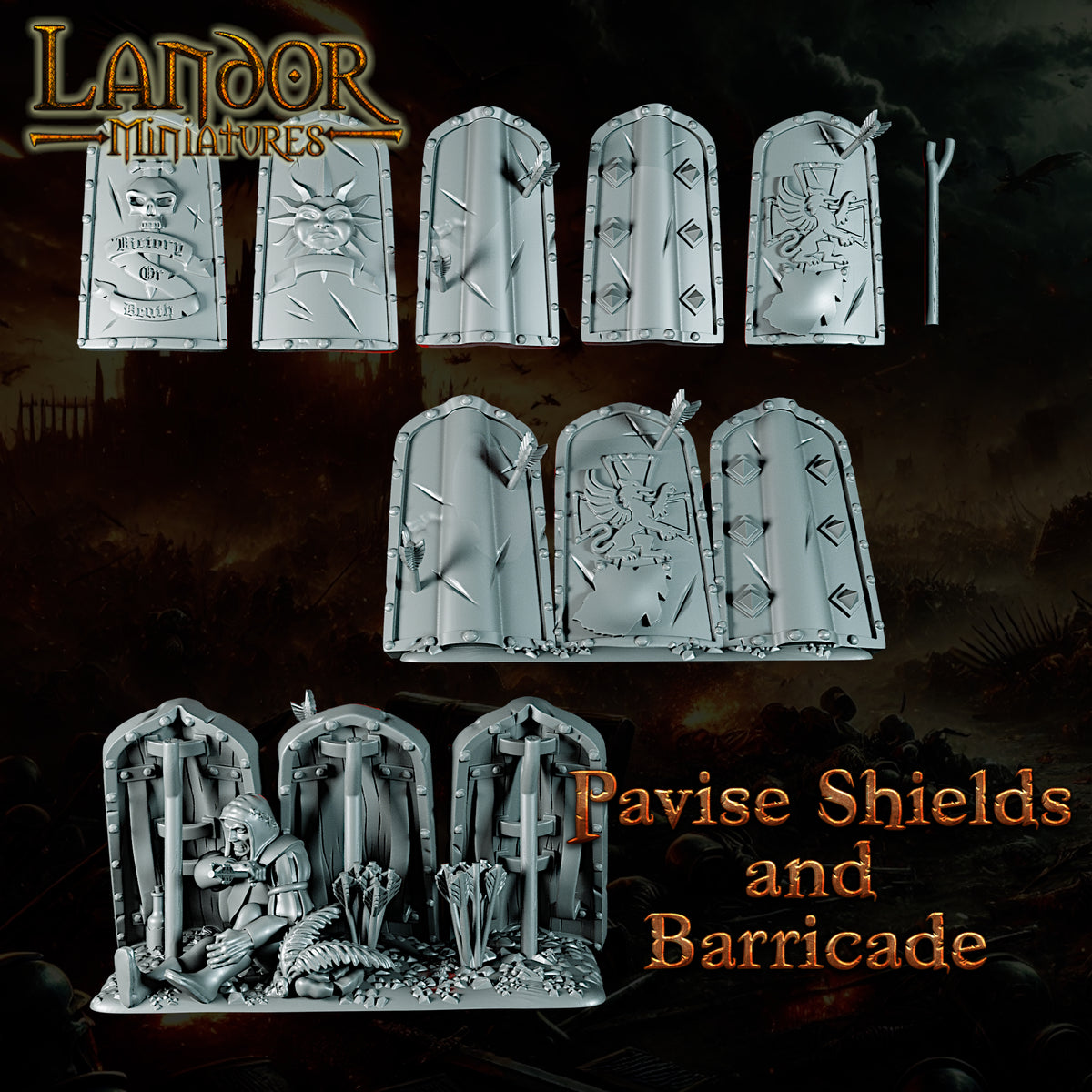 Imperial Crossbowmen – Landor Miniatures 3D Printed Miniature (28mm) - image 1