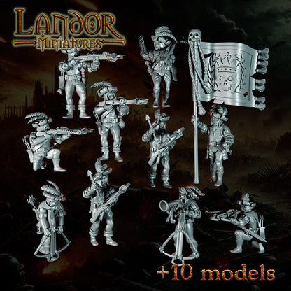Imperial Crossbowmen – Landor Miniatures 3D Printed Miniature (28mm) - image 2