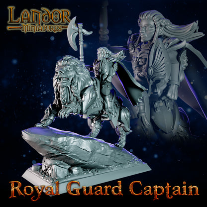 Royal Guard Captain – Landor Miniatures 3D Printed Miniature (32mm) - image 4