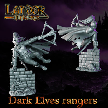 Dark Elves Rangers – Landor Miniatures 3D Printed Miniature (32mm) - image 6