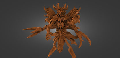 Belial Demon Fantasy Model 2 Versions 50mm 75mm 100mm 150mm {By3DArtGuy}