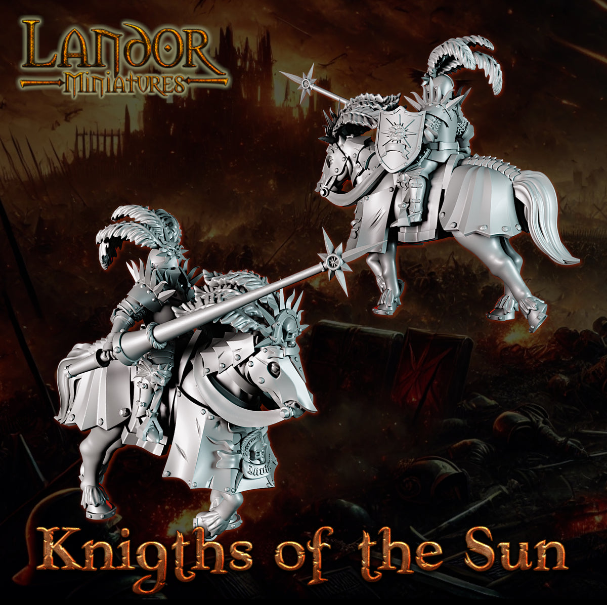 Knights of the Sun – Landor Miniatures 3D Printed Miniature (32mm) - image 2