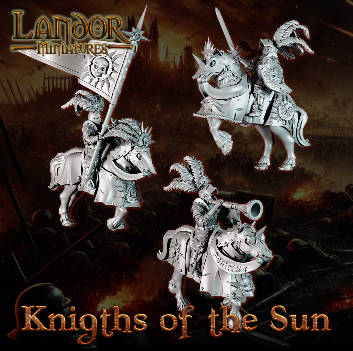 Knights of the Sun – Landor Miniatures 3D Printed Miniature (32mm) - image 6