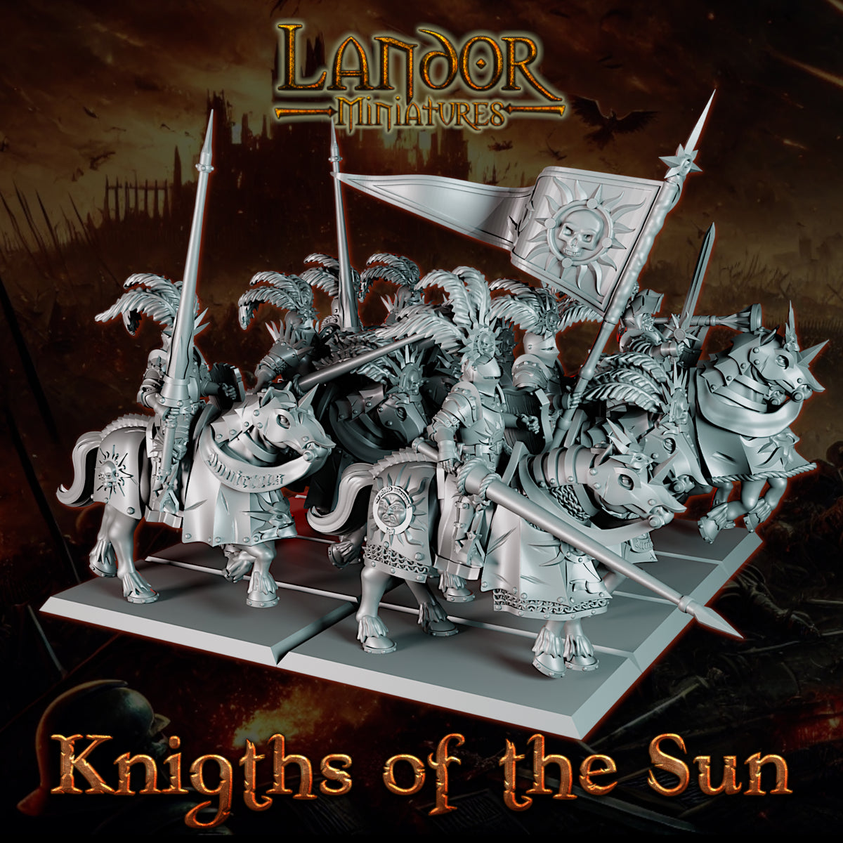 Knights of the Sun – Landor Miniatures 3D Printed Miniature (32mm) - image 4
