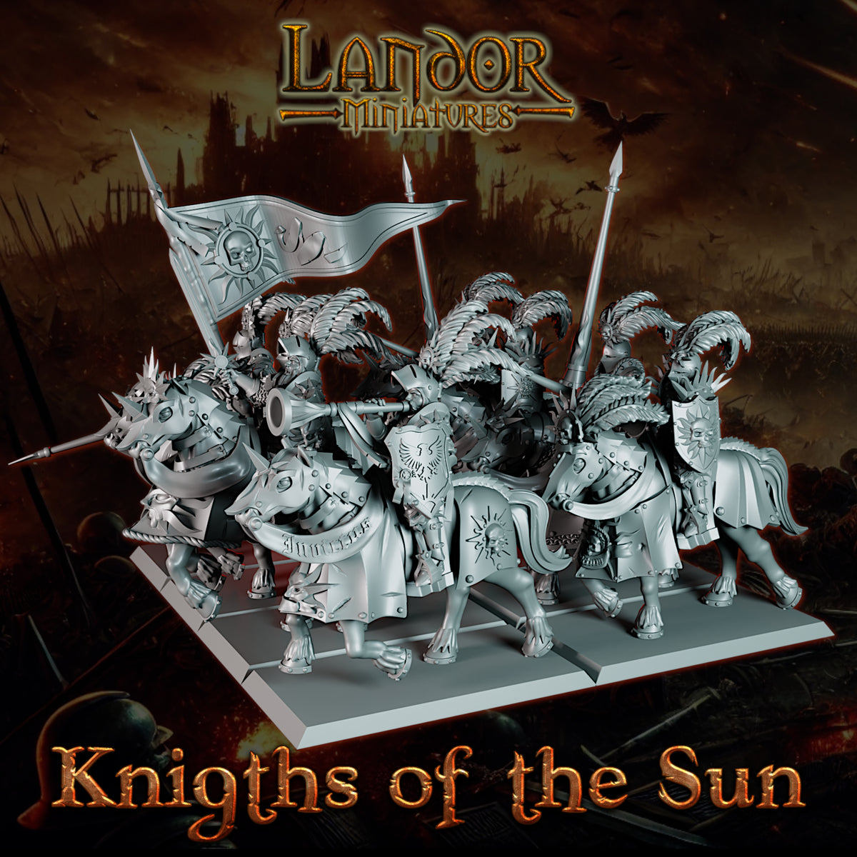 Knights of the Sun – Landor Miniatures 3D Printed Miniature (32mm) - image 5