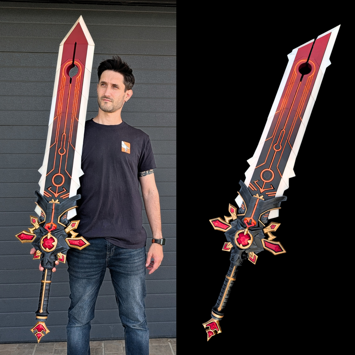 Ashrender Claymore – Full-Scale LED-Ready Cosplay Greatsword