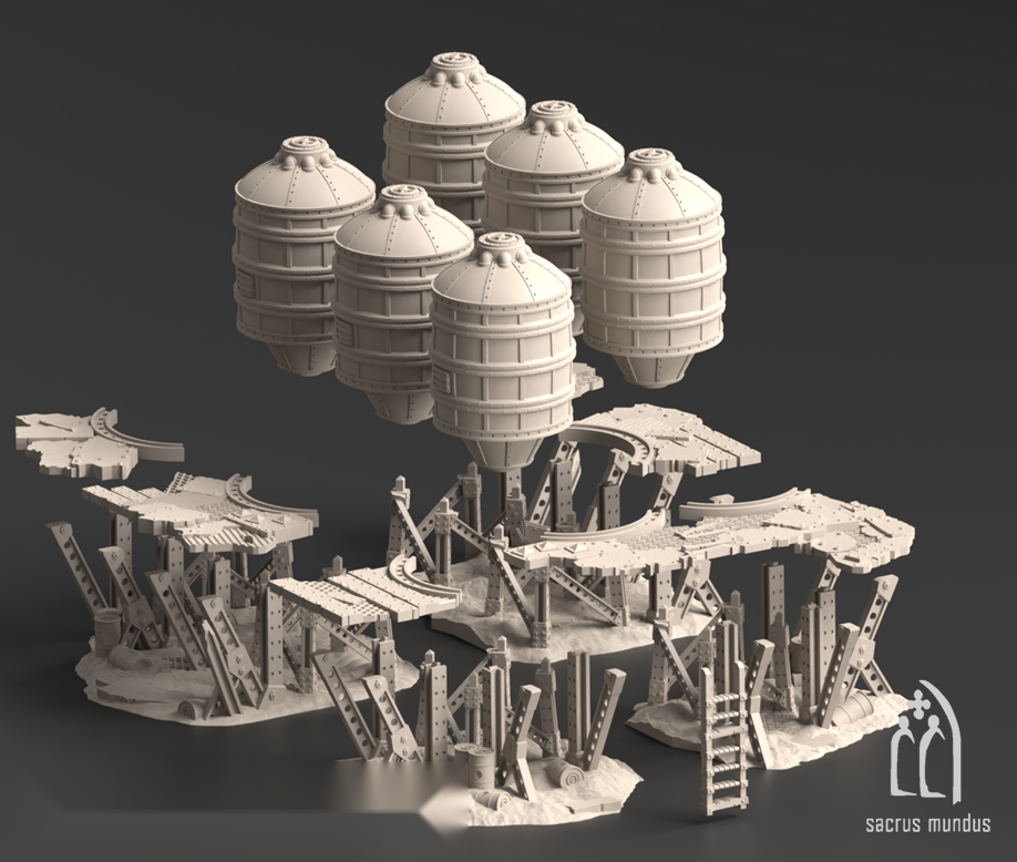 Warpzel-1A, Orc Fungus Farm - Sacrusmundus terrain reference render