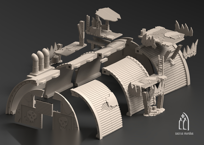 Warpzel-1A, Orc Settlement - Sacrusmundus terrain reference render