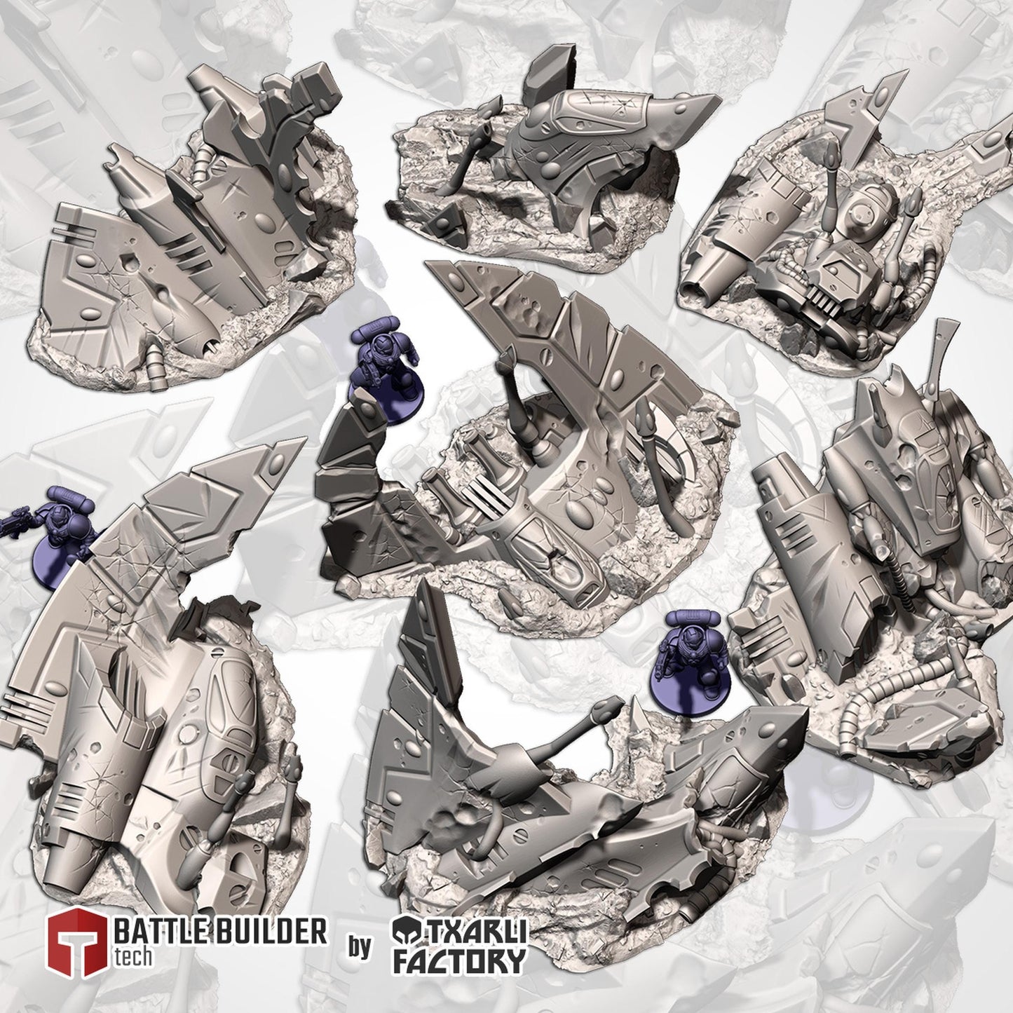 Xeno Crashed Ships Terrain