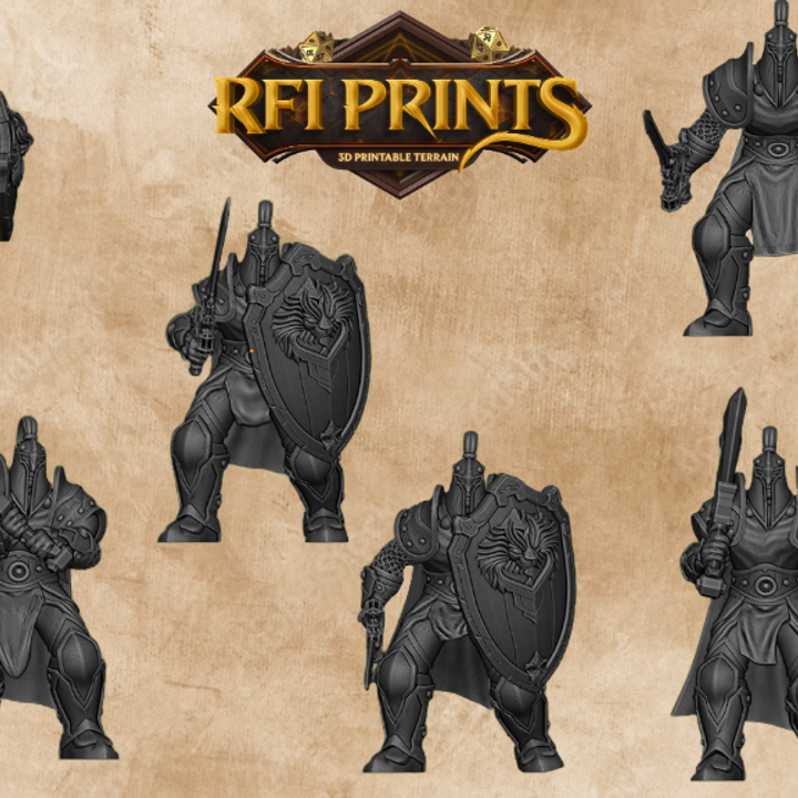 Stormwind Knights – RFIPRINTS 3D Printed Miniature (28mm) - image 1