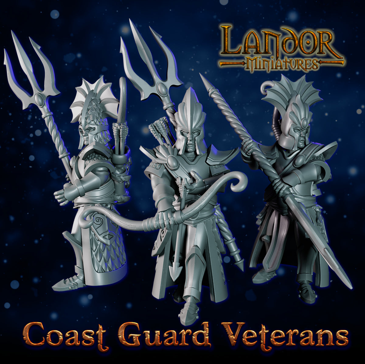 Coast Guard Veterans – Landor Miniatures 3D Printed Miniature (32mm) - image 1