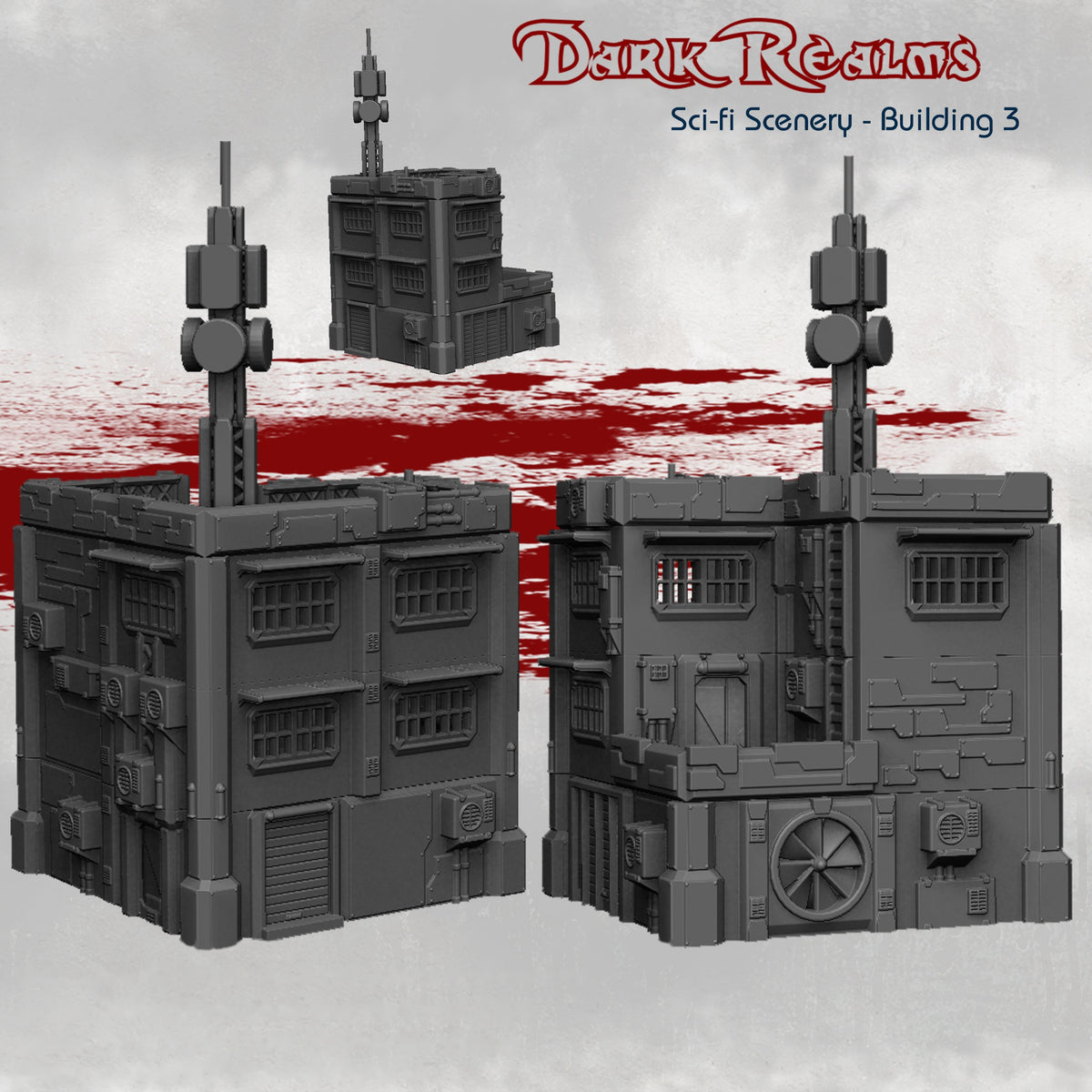 Building 3 – Sci-Fi Scenery – Tabletop Terrain – product image 1
