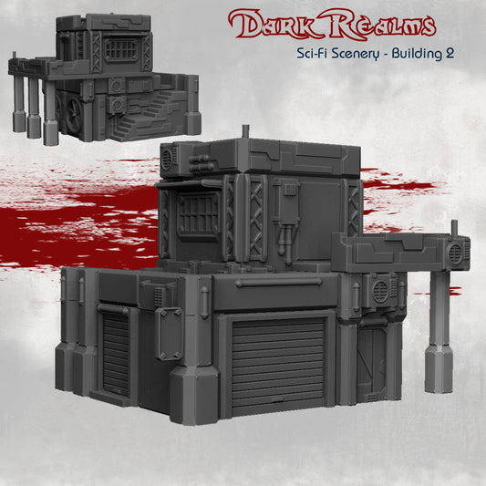 Building 2 – Sci-Fi Scenery – Tabletop Terrain – product image 1