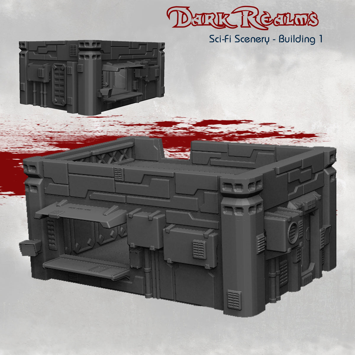 Building 1 – Sci-Fi Scenery – Tabletop Terrain – product image 1