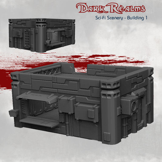Building 1 – Sci-Fi Scenery – Tabletop Terrain – product image 1