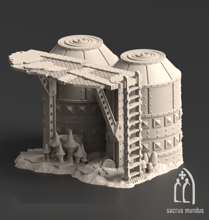 Warpzel-1A, Orc Fungus Farm - Sacrusmundus terrain reference render