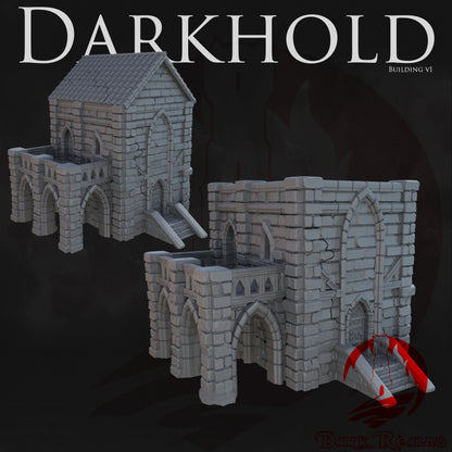 Building v1 – Darkhold Bastion Damaged/Intact Versions| Tabletop Terrain (28mm)