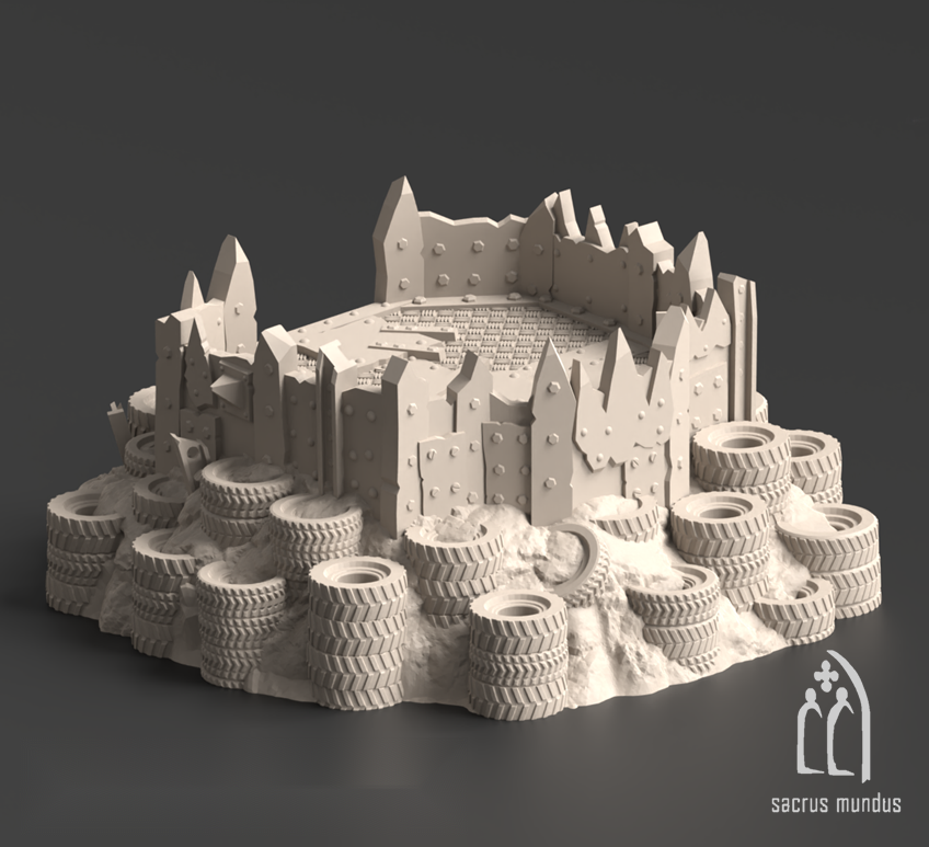 Warpzel-1A, No Git's Land Gulch - Sacrusmundus terrain reference render