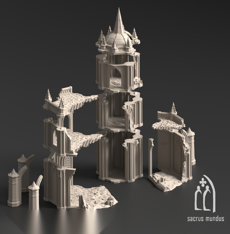 The Desolation of Emerita - Sacrusmundus terrain reference render