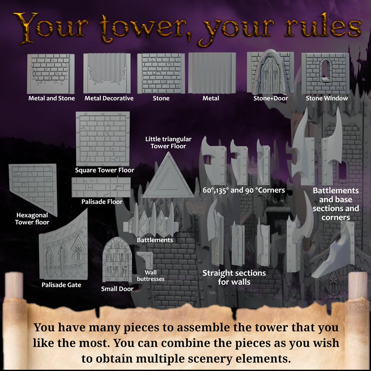 Dark Elves Tower – Landor Miniatures 3D Printed Miniature (32mm) - image 4