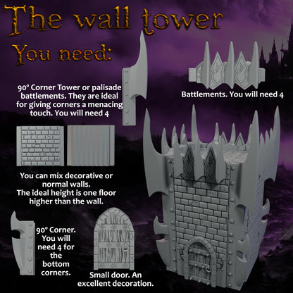 Dark Elves Tower – Landor Miniatures 3D Printed Miniature (32mm) - image 1