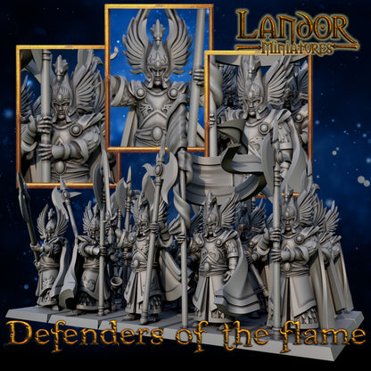 Defenders of the Flame – Landor Miniatures 3D Printed Miniature (32mm) - image 3