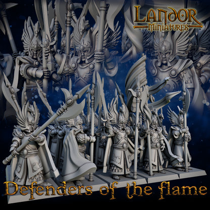 Defenders of the Flame – Landor Miniatures 3D Printed Miniature (32mm) - image 2