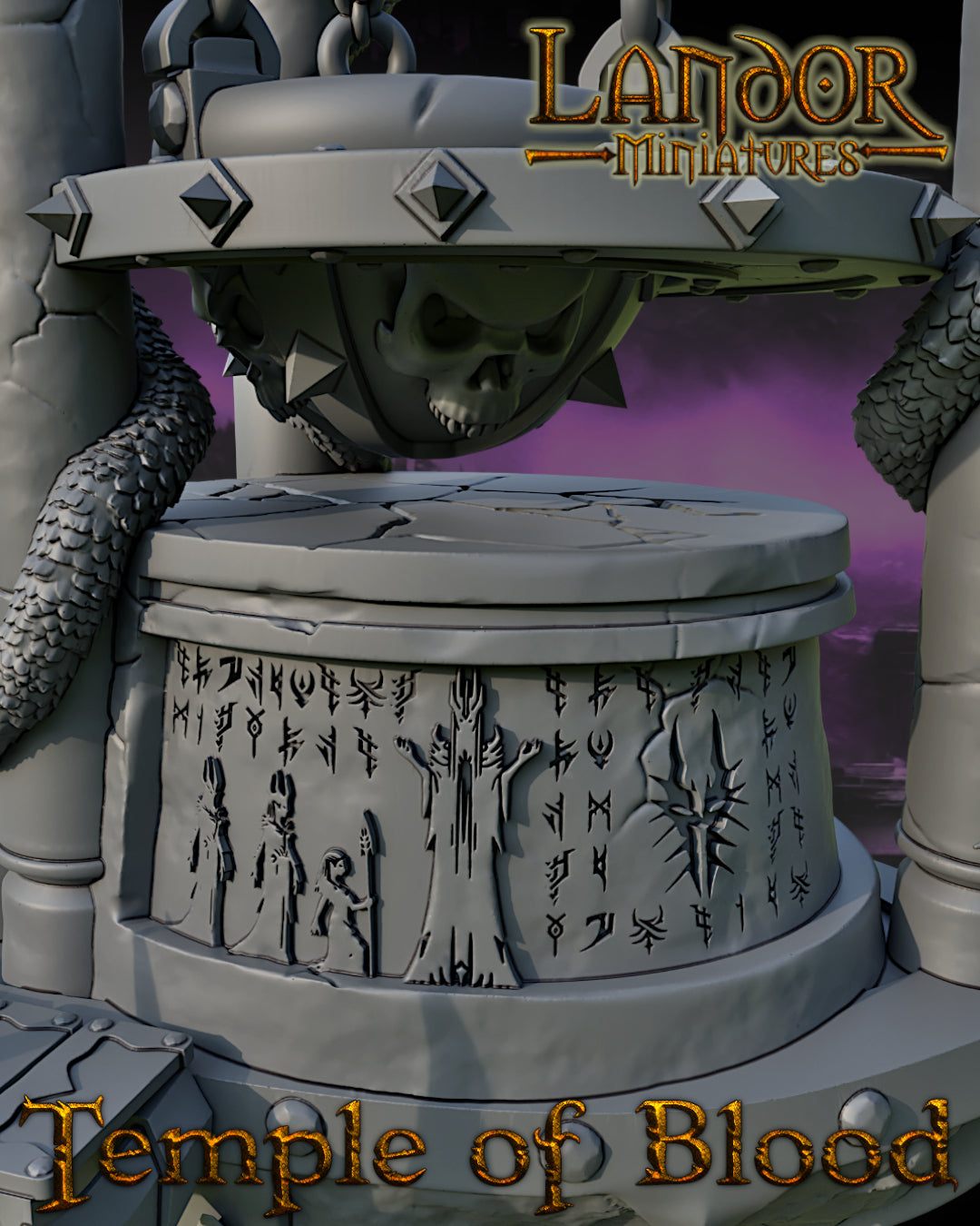 Temple of Blood – Landor Miniatures 3D Printed Miniature (32mm) - image 2