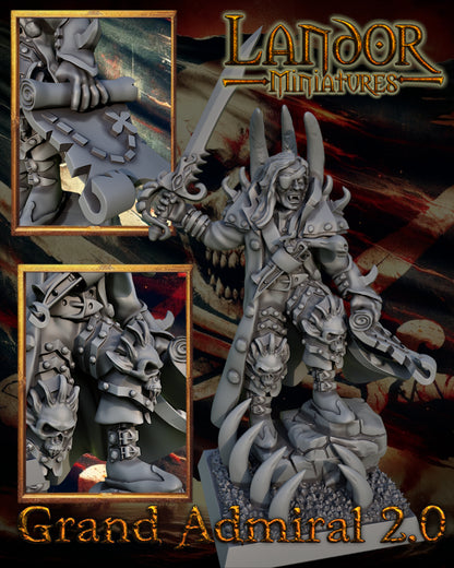 Grand admiral 2.0 – Landor Miniatures 3D Printed Miniature (32mm) - image 5
