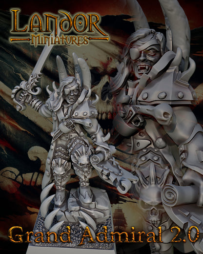 Grand admiral 2.0 – Landor Miniatures 3D Printed Miniature (32mm) - image 2