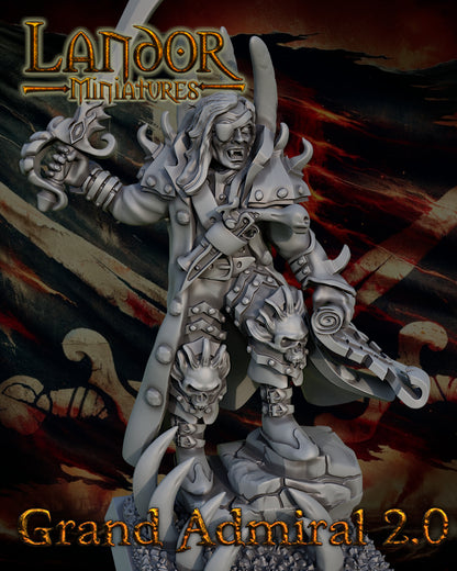 Grand admiral 2.0 – Landor Miniatures 3D Printed Miniature (32mm) - image 3