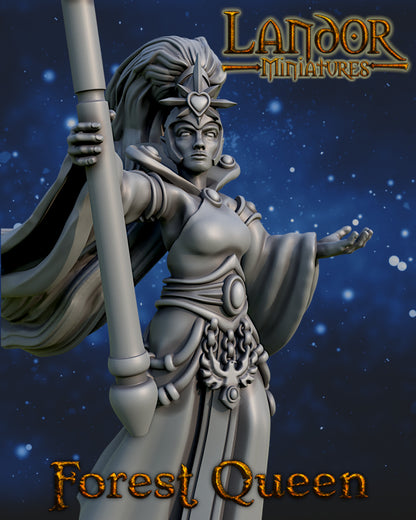 Forest Queen – Landor Miniatures 3D Printed Miniature (32mm) - image 2