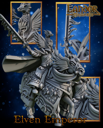 Great Elven Emperor – Landor Miniatures 3D Printed Miniature (32mm) - image 1