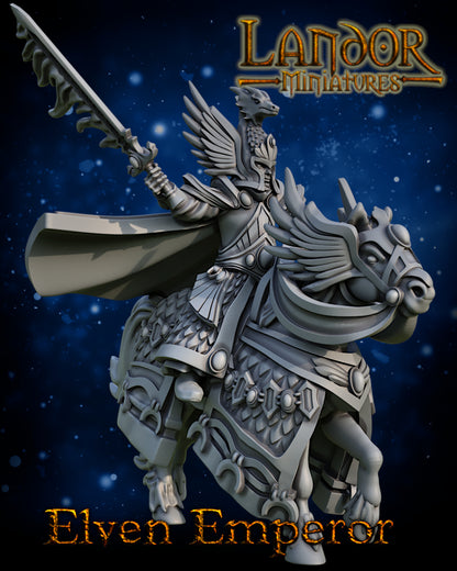 Great Elven Emperor – Landor Miniatures 3D Printed Miniature (32mm) - image 4