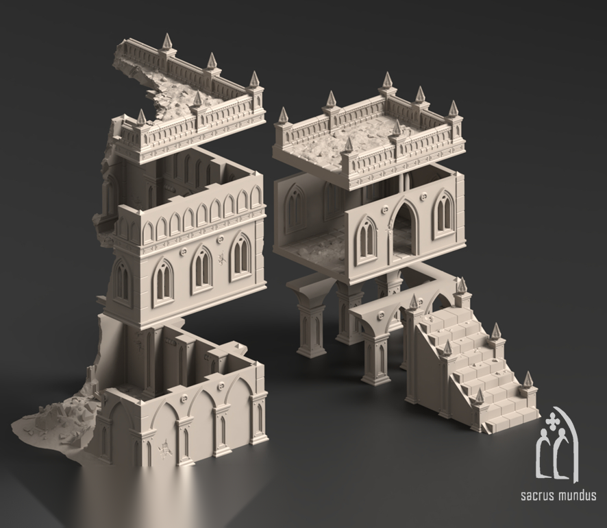 The Desolation of Emerita - Sacrusmundus terrain reference render