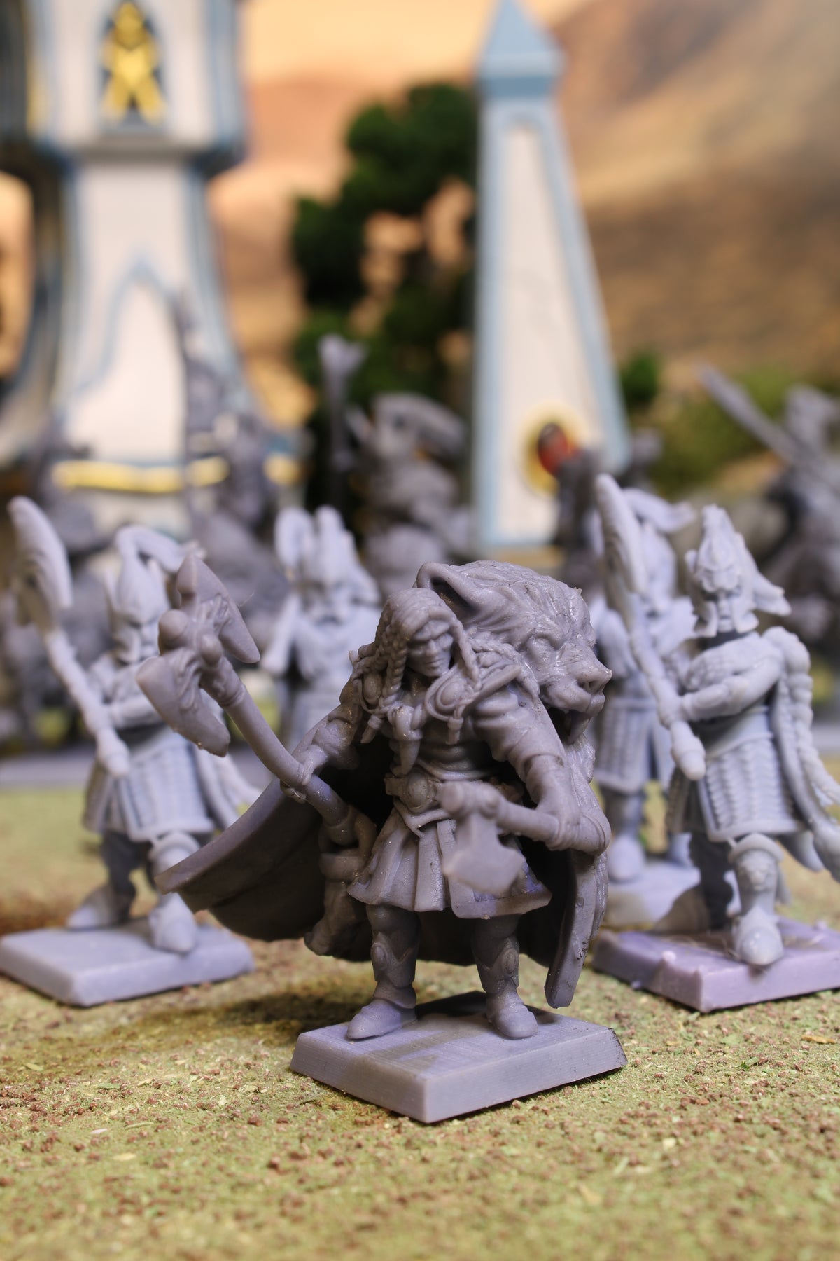 Royal Guard Commander – Landor Miniatures 3D Printed Miniature (32mm) - image 1