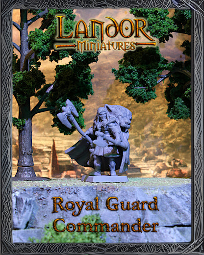 Royal Guard Commander – Landor Miniatures 3D Printed Miniature (32mm) - image 2