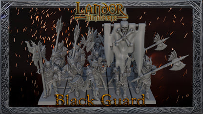 Black Guard – Landor Miniatures 3D Printed Miniature (32mm) - image 6