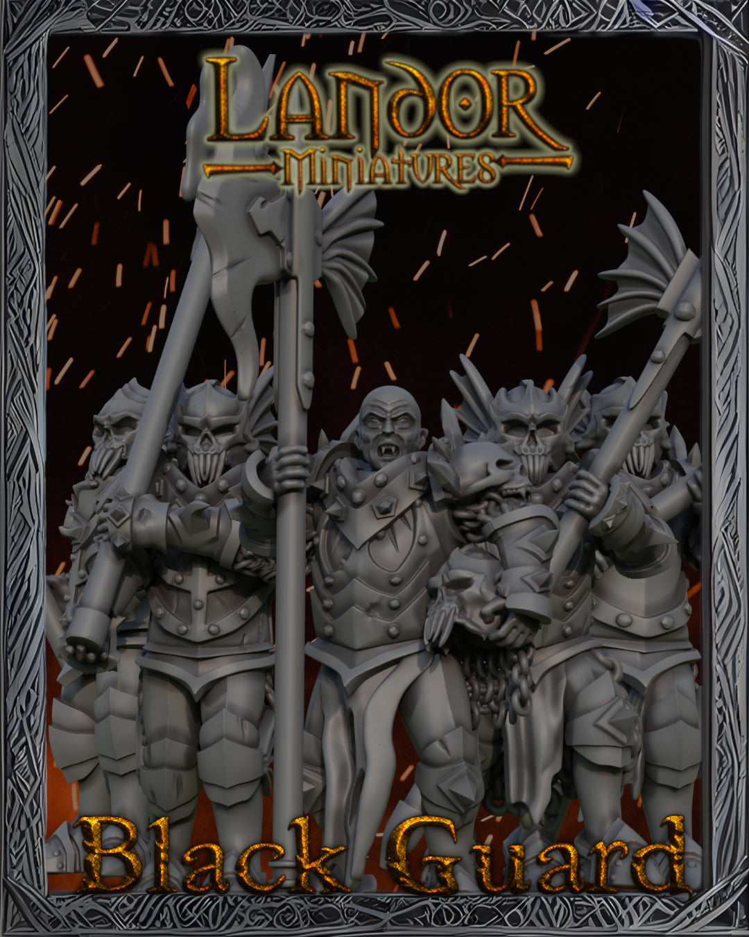 Black Guard – Landor Miniatures 3D Printed Miniature (32mm) - image 3