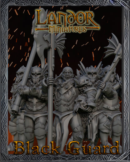 Black Guard – Landor Miniatures 3D Printed Miniature (32mm) - image 3