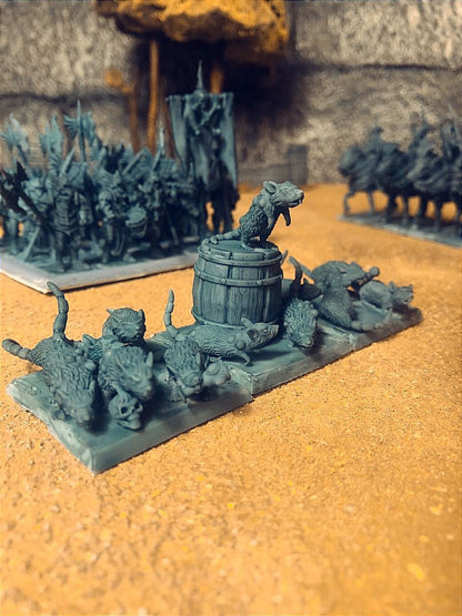 Zombie Ship Rats – Landor Miniatures 3D Printed Miniature (32mm) - image 2