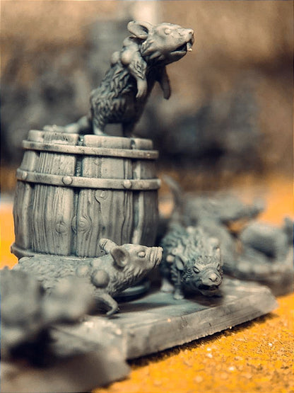 Zombie Ship Rats – Landor Miniatures 3D Printed Miniature (32mm) - image 3