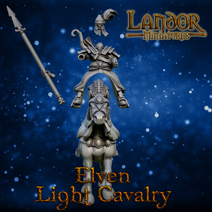 Elven Light Cavalry – Landor Miniatures 3D Printed Miniature (32mm) - image 10