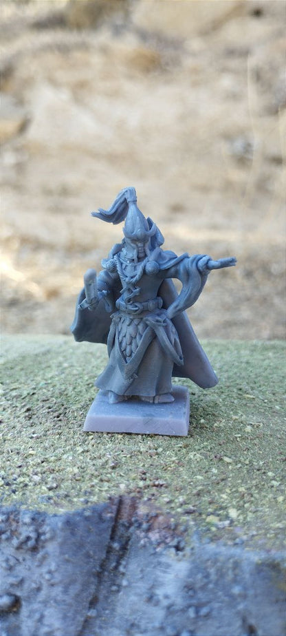 High warrior sorcerer – Landor Miniatures 3D Printed Miniature (32mm) - image 1