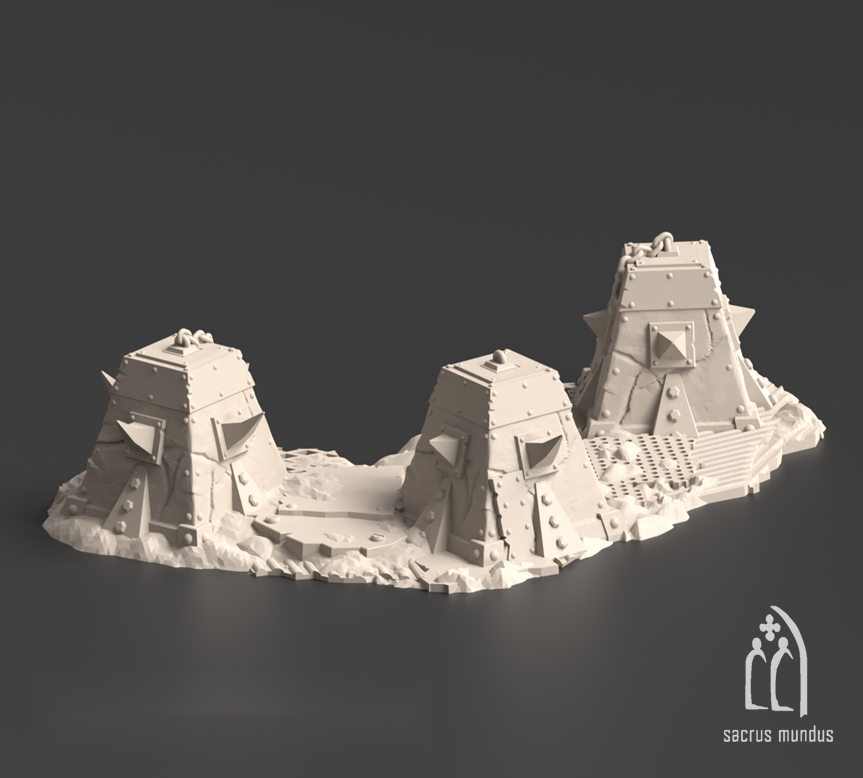 Warpzel-1A, No Git's Land Gulch - Sacrusmundus terrain reference render
