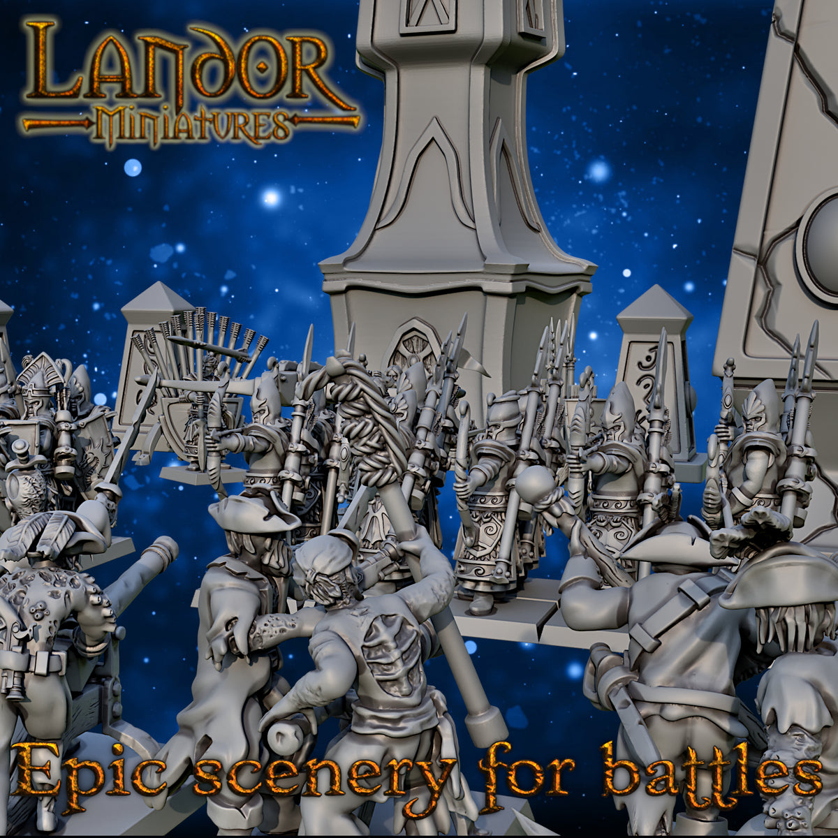 Elven Watchtower – Landor Miniatures 3D Printed Miniature (32mm) - image 8